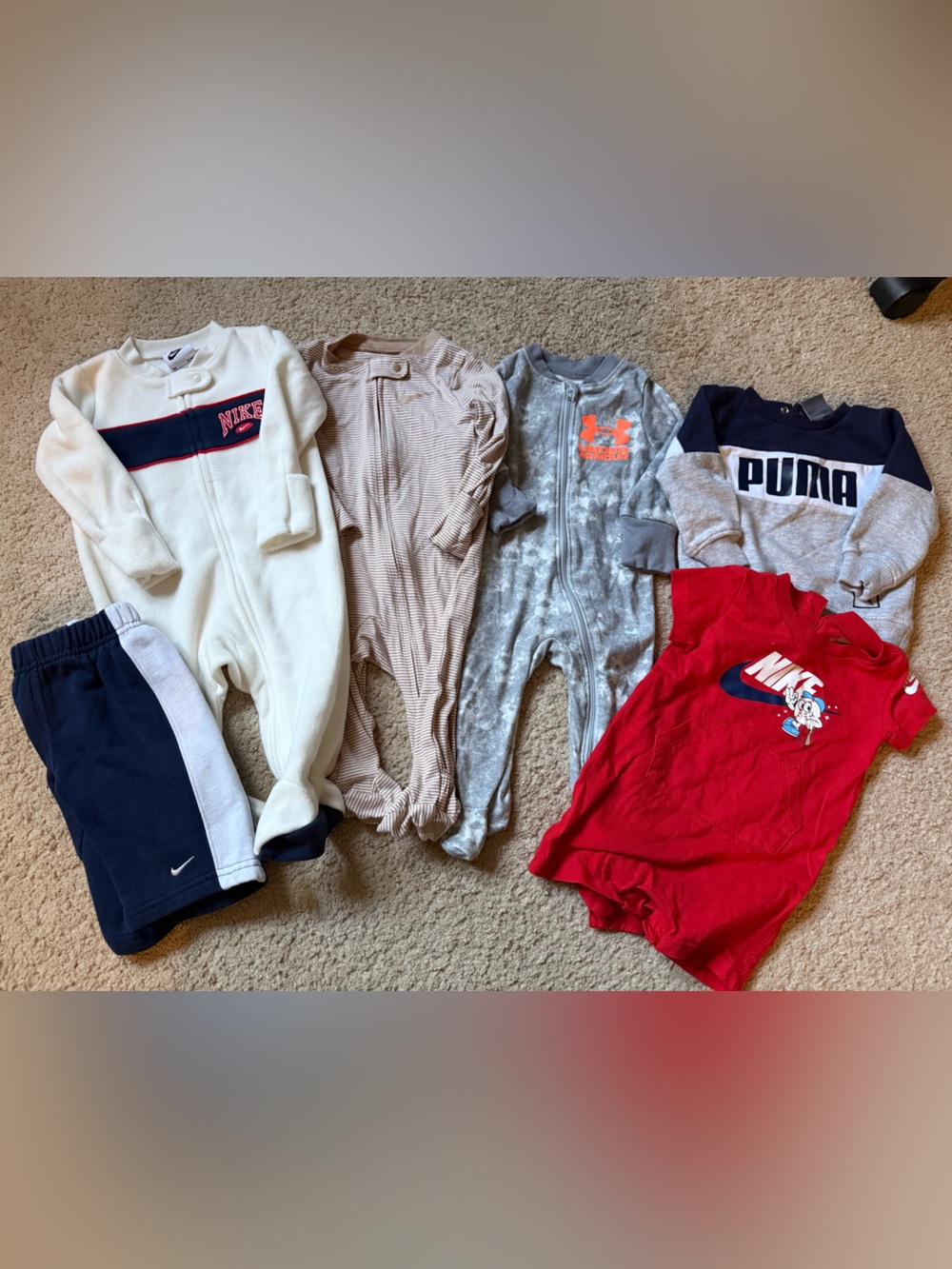 Nike, under armour, & Puma bundle size 3-6